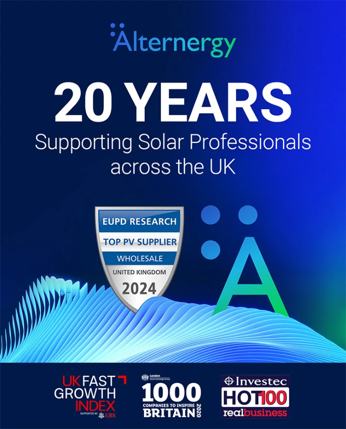 Alternergy: 20 Years Supporting UK Solar Professionals